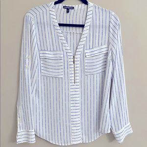 Express Zip Front Blouse